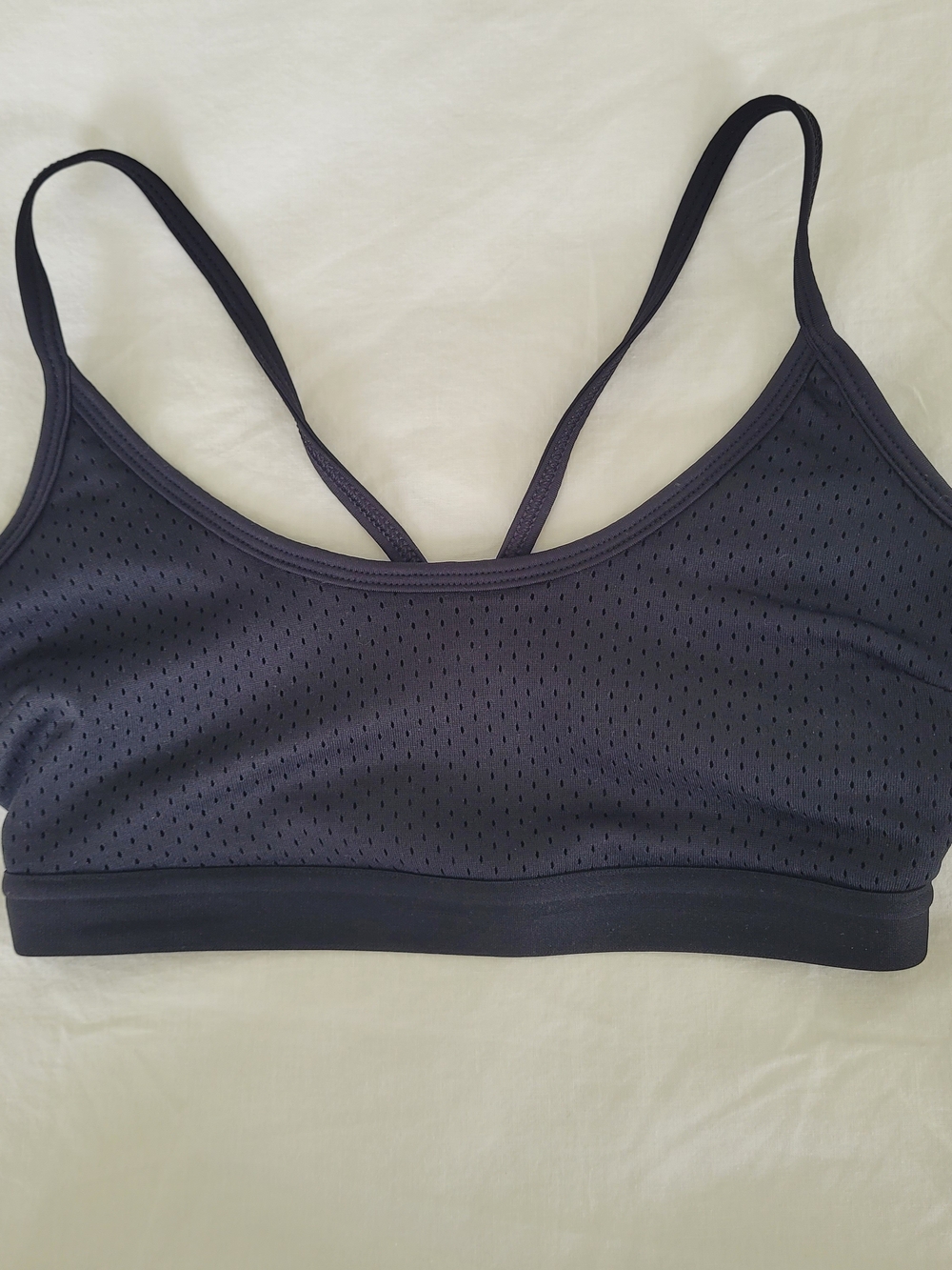 Gilly Hicks Mesh Strappy Sports Bra - Navy Blue - Size XS (Fits like XXS)